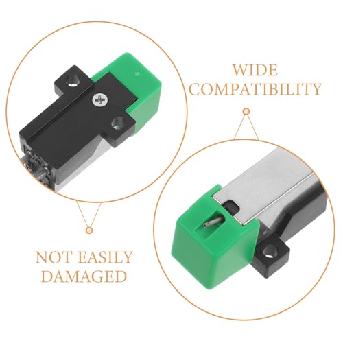 Aguja fonocaptora verde Toddmomy AT3600L para tocadiscos de vinilo DIY 3