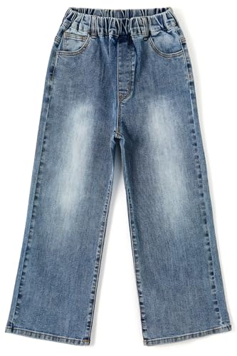 Pantalones de mezclilla elásticos para niñas con ajuste suave en la cintura