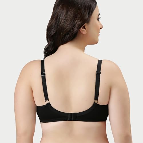 Image of Enamor AB75 M Frame No Bounce Full Support Cotton Bra for Women - Non-Padded Non-Wired & Full Coverage with Cooling Technology | Available in Solid Colours