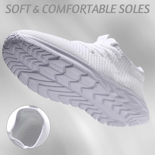 Image of WCIDFY Womens Running Tennis Shoes Lightweight Slip On Walking Sneakers | Comfy, Lace-Up, Easy to put on, Keep Feet Cool, Slip resistant, Daily errands, Workout, Jogging, Casual, Athletic