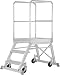 Produktbild Hymer Podesttreppe fahrbar, einseitig begehbar, Podestgröße 600x800 mm, Stufenanzahl 3, Standhöhe 0,75 m, Gewicht 29,5 kg