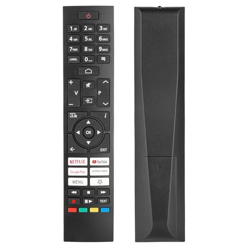 Mando a Distancia RC45157 CT-8564 Compatible con Daewoo/Hitachi/Toshiba/JVC TV 43DM54UA 43DM62UA 55DM55UQP 32DM54HA 50DH55UQ Sustitución Controlador con Netflix Youtube Google Play PrimeVideo Botones