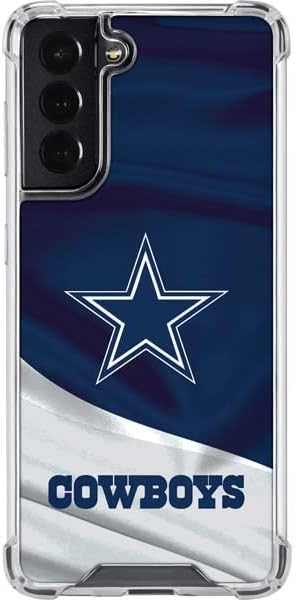 Skinit Clear Phone Case Compatible with Galaxy S22 - Officially Licensed NFL Dallas Cowboys Design
