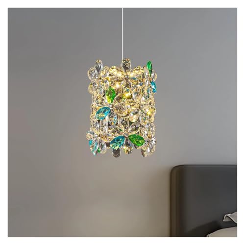 Lumière suspendue fleur de cristal pour une ambiance poétique