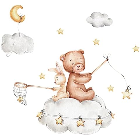 Pegatina de Pared Oso Adhesivo de Pared de Animales Cover