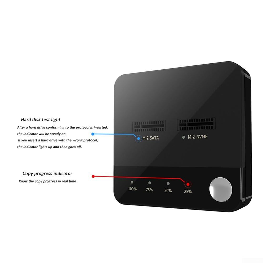 Two Bay M 2 dla SATA Clone Dock dla niezawodnych rozwiązań do powielania i tworzenia kopii zapasowych SSD