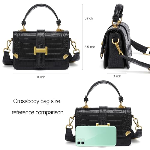 LL LOPPOP Women's Small Classy Crossbody Purse Top Handle Handbags Leather Satchel Bags for Women3