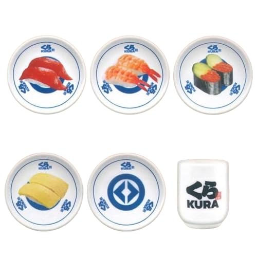 ケーツーステーション くら寿司 ミニチュア陶器コレクション × 全6種セット フルコンプ ガチャガチャ カプセルトイ