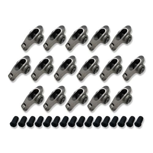 IMOOA 16pcs Roller Rocker Arms 1.7 Ratio 7/16