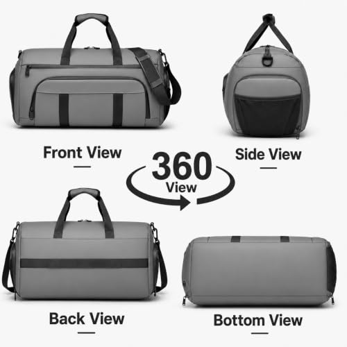Image of CAVALO - Be Unique Water Resistant Duffle Bag for Gym, Travel and Business Men & Women | Cabin Size Weekender Bag with Dedicated Ventilated Shoe Compartment, Wet Pouch & Luggage Sleeve