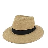 TIRABASSO Sombrero de rafia natural extrafina finura 1-4, natural, 57