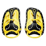 LCKEBT Handpaddel für Schwimmer, Silikon-Schwimmpaddel Einheitsgröße für Erwachsene und Kinder, Schwimmbad-Paddel mit Verstellbaren Riemen, Ergonomisch Geformte Handfläche