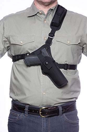 DIAMOND D OUTDOORS Denali Chest Holster - Double Stack (Glock) 5", Black (DCHDS5)