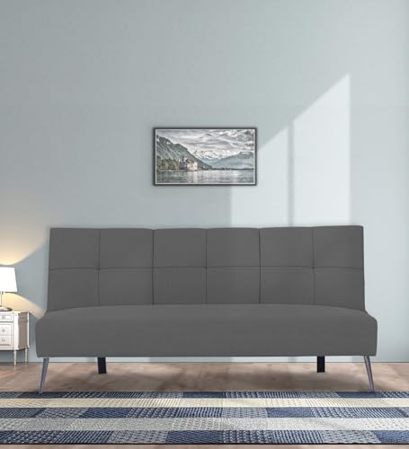 Image of Adorn India Xander 3 Seater Sofa Cum Bed (Grey) (3 Year Warranty)