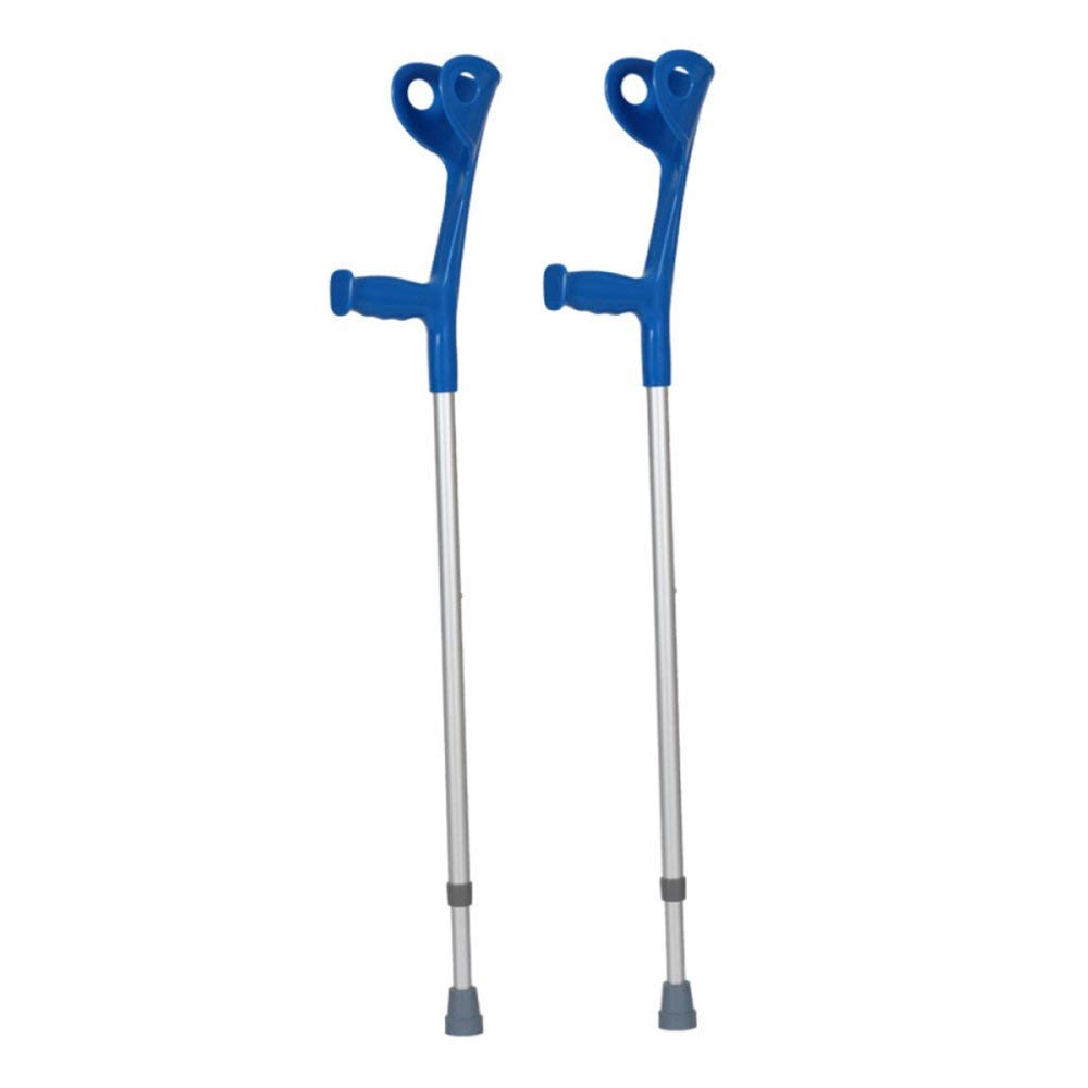 Muletas de Codo de Aluminio Engrosado de muleta Muletas de rehabilitación de polio de Altura retráctil de Altura retráctil, 2 Piezas es Tan Amable de su Parte próspera