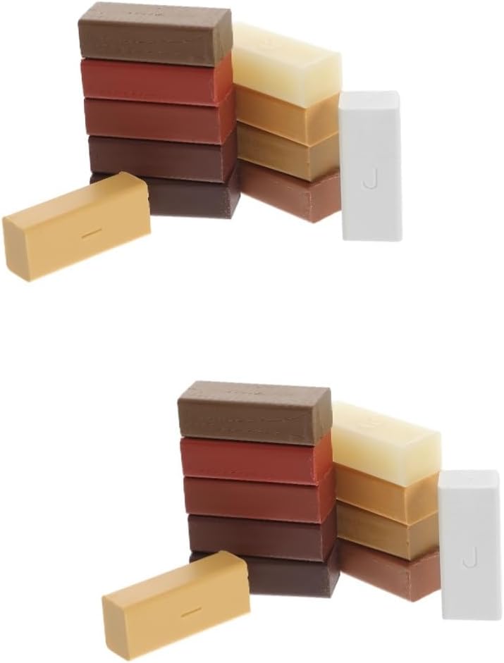 2sets Wood Floor Scratch Repair Laminate Filler Kit for -up Floors Doors and Cabinets Fill for Wood Damage