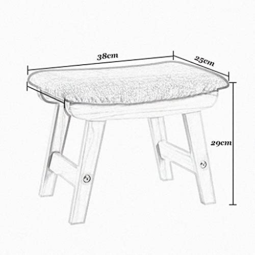 Taburete tapizado de madera con funda lavable que soluciona la limpieza 3