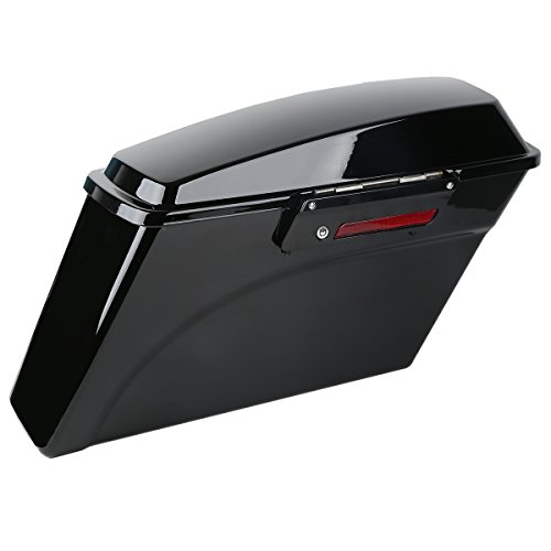 Alforjas rígidas para Harley Davidson Softail 1984-2017 negro miniatura 3