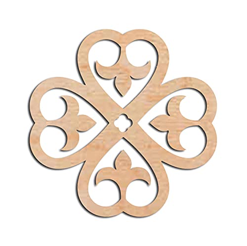 Haoser Birch Ply-3mm Wooden Panel for Room Divider/Partition, Wall Decor Pack of 1 Geometric Laser Cut Carved Panel (Panle-11_LxW-20x20cm)-image-27