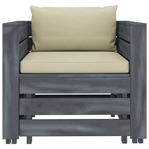 (Schneller Versand) Terrassenmöbel-Set, Outdoor-Sitzplatz-Chat-Set mit Kissen Rückenkissen, Outdoor-Gesprächs-Set 2-TLG… – Bild 5