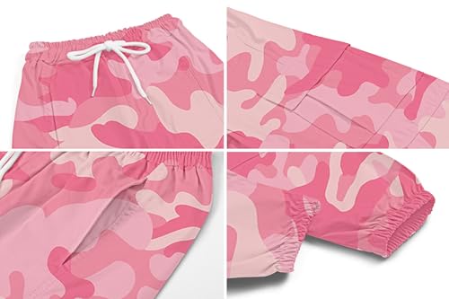 Image of ARTMINE Girls 2 Piece Outfits Long Sleeve Tee Shirts and Cargo Jogger Pants Set, 6-14 Years