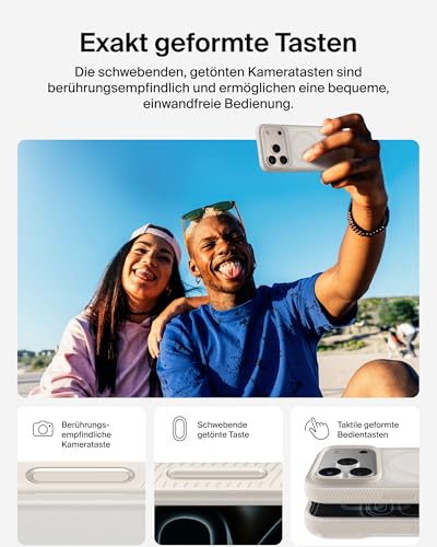 Belkin SheerForce Grip iPhone 17 Pro Hülle MagSafe Kompatible Handyhülle mit Rutschfesten Rändern, iPhone Schutzhülle, Magnetisch… – Ansicht 6