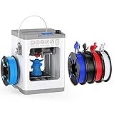 WEEFUN TINA2 Basic V7 3D Printer with 4 Classic Colors PLA Filament Kit, Auto Bed Leveling Mini 3D Printer for Biginners