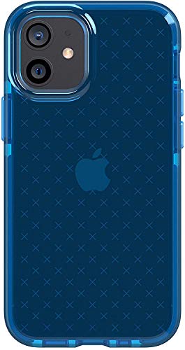 Image of tech21 Evo Check for Apple iPhone 12 mini 5G - Germ Fighting Antimicrobial Phone Case with 3 Meter Drop Protection Classic Blue