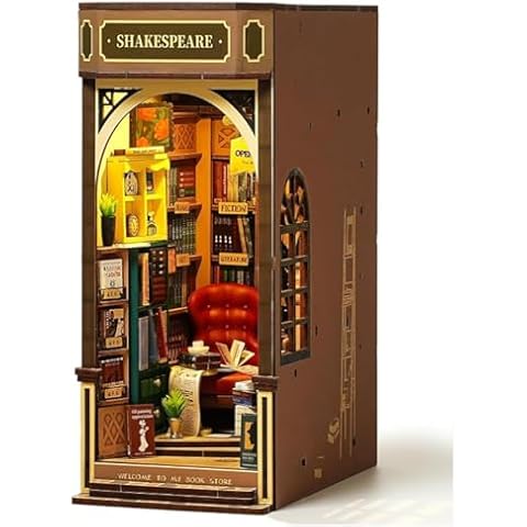ROBOTIME Vintage Book Nook Kit Cover
