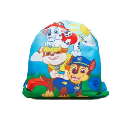 Sac à cordon Paw Patrol enfant multicolore en taille unique pour école et loisirs