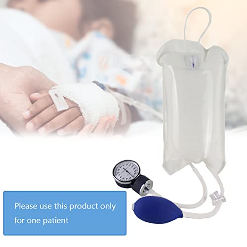 Pressure Infusion Bag - Iv Fluids Cuff With Gauge & Pump For Emergency Transfusion, 500Ml, Reliable And Reusable #TOP4