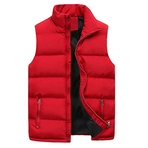 Chaleco para otoño e invierno cálido con cuello alto y cremallera 3