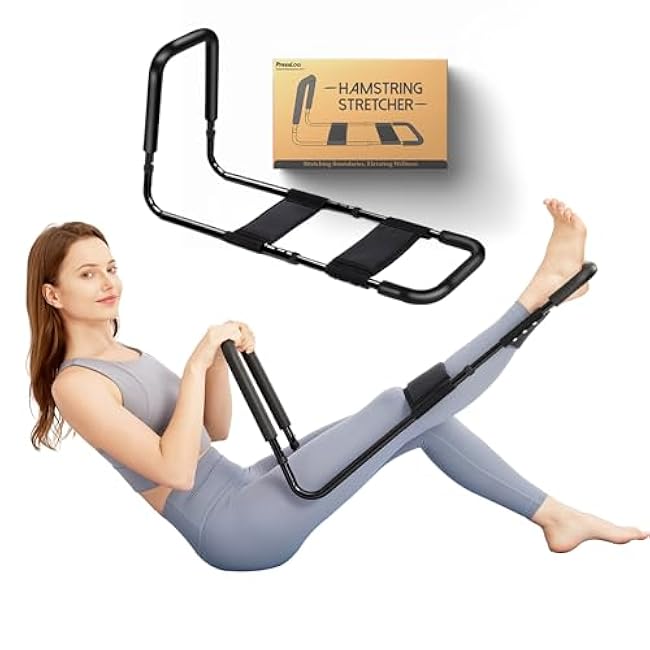 Hamstring Stretcher for Knee Extension & Pain Relief, Adjustable Low Back, Calf, Leg & Hip Stretching Device for Flexibility, ACL Surgery Recovery Physical Therapy Equipment - Upgraded 2025