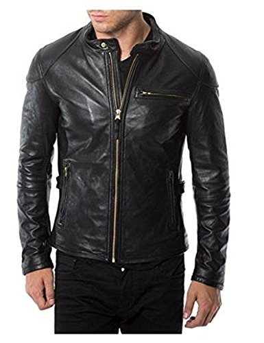 Laverapelle Men's Genuine Lambskin Leather Jacket (Black, Extra Small, Polyester Lining) - 1501472 #TOP19