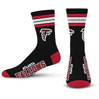 For Bare Feet Men's NFL 4-Stripe Deuce Performance Crew Socks only .00: eDeal Info