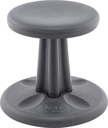 Kore Kids Preschool Wobble Chair - Flexible Seating Stool For Classroom, Preschool, Kindergarten & Elementary School - Age 4-5 Yrs, Grey (12In) #TOP20