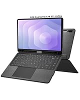 Doohoeek Bluetooth Keyboard Case for Samsung Galaxy Tab S11 Ultra 14.6 Inches 2025(SM-X930/X936), Backlit Wireless Type Folio with Detachable Trackpad & 150° Adjustable, Black