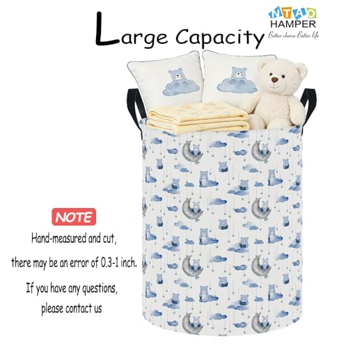 Image of NTAOHAMPER Goody Bear Laundry Hamper,Laundry Basket,Baby Nursery Hamper,Waterproof Storage Bin,Clothes Organizer Basket,Room Decor(Goody Bear)