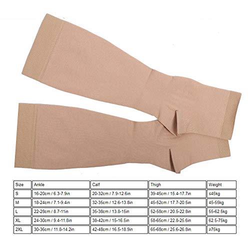 Meias de compressão até o joelho, meias de varizes, cuidados com a saúde, pernas, compressão, voo, p