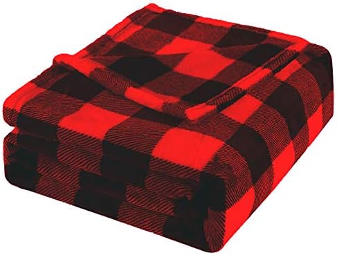 Bobor Buffalo Plaid Throw Blanket for Couch Bed