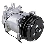 AC Compressor & A/C Clutch Replaces Sanden SD508 SD5H14 4509 4510 2-Groove - BuyAutoParts 60-01769NA New