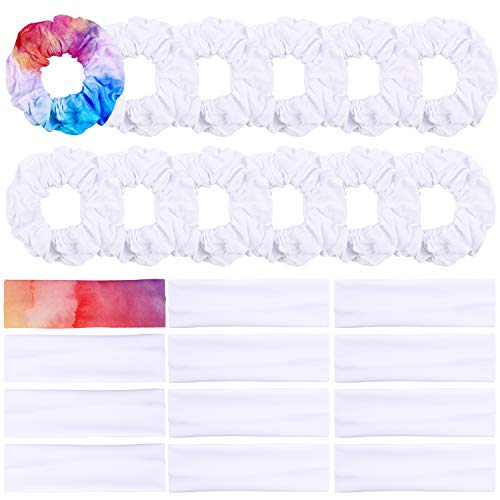 Cravates à cheveux bande blanche WATINC finitions douces et durables