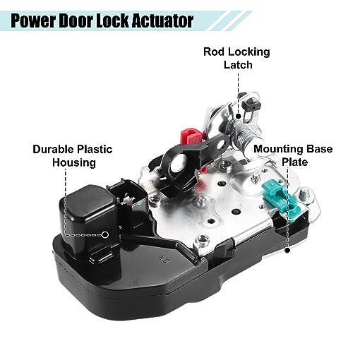 Image of ACROPIX Rear Right Door Latch Lock Actuator Replacement Fit for Jeep Liberty Sport - Pack of 1 Black