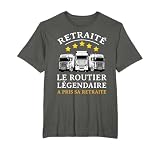 Cadeau de Retraite pour Routier Papa Chauffeur Retraité T-Shirt