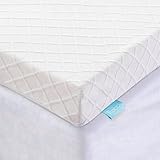 RECCI 3 Inch Full Mattress Topper - Pressure-Relieving, CertiPUR-US Certified, Removable & Washable...