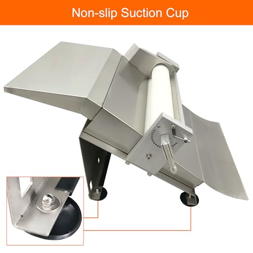 Intsupermai SMS056928 Manual Dough Sheeter 16.5 Inch Pastry Dough Roller Machine Stainless Steel Dough Press Sheeter Fondant Sheeter thumb #6