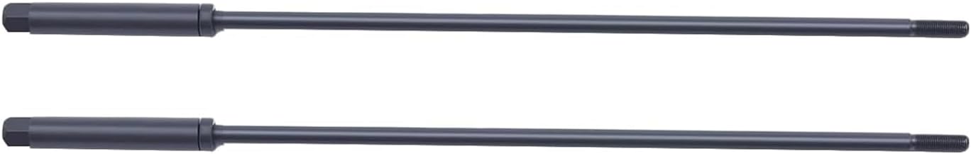 2 Pcs R8 Milling Machine Pull Rod, Spline Head Drawbar for Bridgeport Milling Machine Part 7/16 Thread R8 Draw Bar Overall DrawbarBlack,One Size