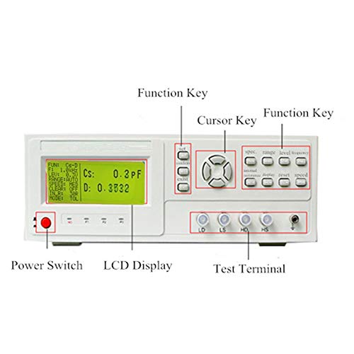 Miniatura 7 de Medidor LCR digital ATO, 50 Hz ~ 100 kHz o 100 Hz ~ 10 kHz de alta precisión para probar inductancia, capacitancia y resistencia 0.1% de precisión