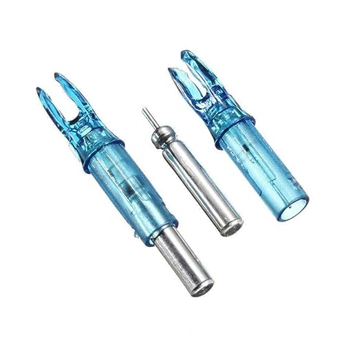 VANZACK 48h Continuous Lighting Led Arrow Tails for Bow Hunting Gear Easy-on Archery Supply Arrow Nocks 6.2mm Fit