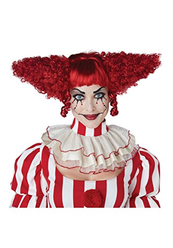 California Costumes, Creepy Clown Wig, Red